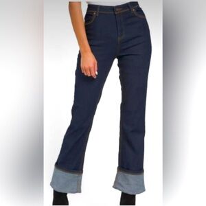 NWOT- House of Harlow 1960 High Waist Cuff Hem Jeans- Size 8